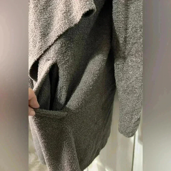 Barefoot Dreams CozyChic Women’s 1X Amazingly Soft Graphite Cardigan W/Pockets - Picture 7 of 9